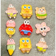 25 pcs clay spongebob bikini button transparent