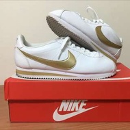 Nike阿甘鞋/男/白色金勾/US9.5