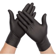 1 pair Black Nitrile Gloves for salon use