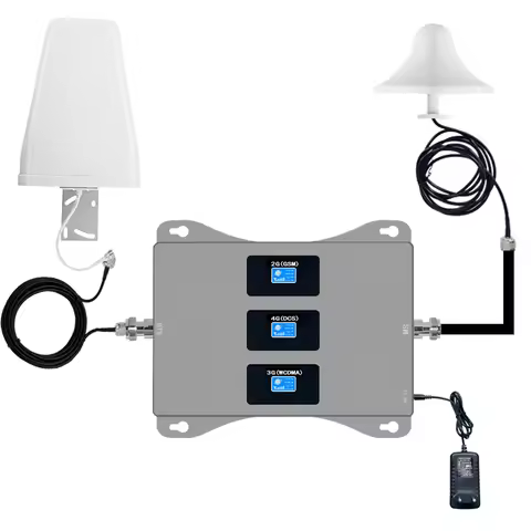 Tri Band 3G 4G Signal Booster 900 1800 2100 Mhz GSM Mobile Network Booster Repeater/Phone Signal Amp