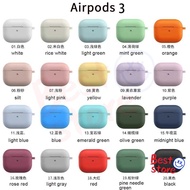 2021 Airpods 3 Pro case solid color anti-drop silicone earphone case