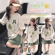 Áo thun thời trang bộ đồ mùa hè cho bé gái hobibear bộ quần đùi Bộ Đồ Hai Mảnh Dễ Thương dáng rộng t