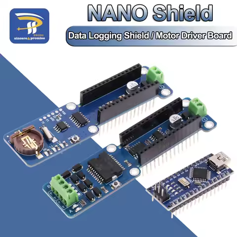 Data Logging Shield For Arduino Nano Logger Recorder Module 3.3V RTC Real Time Clock /Dual Channel M