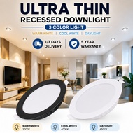 Chenben Led Downlight 6 inch 4 inch 3 Color Lampu Siling Ultra Thin Panel Light 18W 12W 9W 6W