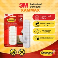 3M Command - 17003 ANZ Wall Mounted Large Utility Hook (1Hook ) Organize Hook Wall Organizer General