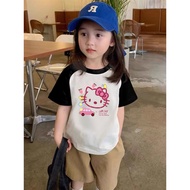 (24 Hours Delivery)KIDS PRINCESS Children's Cotton Color Collision Short Sleeve Summer New T-Shirt H