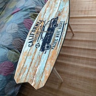California Vintage Design Surfboard Beach Style Coffee Table Surfing Art Decor
