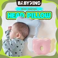 BABYDINO Infant Newborn Baby Head Pillow Memory Foam Prevent Flat Head Pillow Support Bantal Bayi Memory Foam Pillow