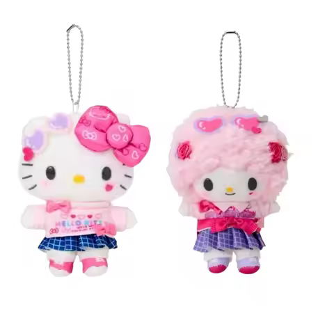 Sanrio my sweet piano hello kitty plush Heisei Hot Girl Shining College Uniform Keychain sanime Bag 