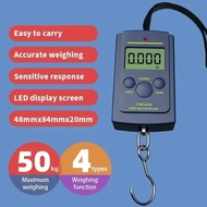 50kg/10g Mini Digital Hanging Scale - Portable Pocket Steelyard for Fishing & Luggage