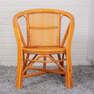 Get 7% coupon+ e Old-Fashioned Rattan Chair Small Chair Backrest Rattan Woven Chair Rattan Single Ba