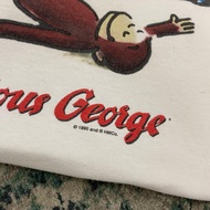 Curious George Curious George Animation Print Loose Plus Size Couple Wear Short Sleeve T-Shirt Men W