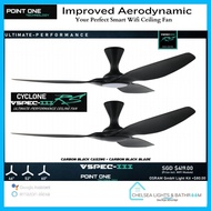 PO ECO FAN CYCLONE VSPEC-III RS SMART WIFI Ceiling FAN EC Motor 46/52/60in LED Dimmer (10years LOCAL