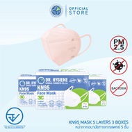 [Official] Dr. Hygiene KN95 Mask หน้ากากอนามัยกรองฝุ่น KN95 5ชั้น (25ชิ้น 3กล่อง)