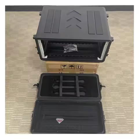 Main Body 390mm Deep Portable Rack 2U3U4U6U PE Cabinet Microphone Receiver Fly Case Amplifier Mic Fl