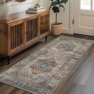 GENIMO Runner Rug 3x7 Non Slip Hallway Runner Rugs, Machine Washable Low Pile Lightweight Mat for Li