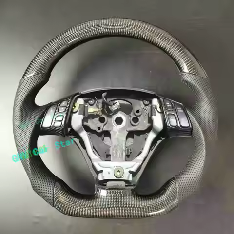 Carbon Fiber Leather Steering Wheel for 2004-2008 Mazda 3 Mazda3 Mazdaspeed3