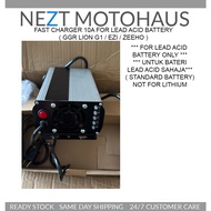 Fast Charger GGR EZI ZEEHO YADEA 10A EV Motor 72V Lead Acid Standard Bateri BUKAN FOR LITHIUM