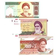 Iranian Banknotes 3 Sheets 1 Set 1,000 2,000 5,000 Rial Brand New Asian Coins Department Store260514