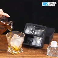 Silicone Ice Cube Tray 4 Grid Ice Cube Tray