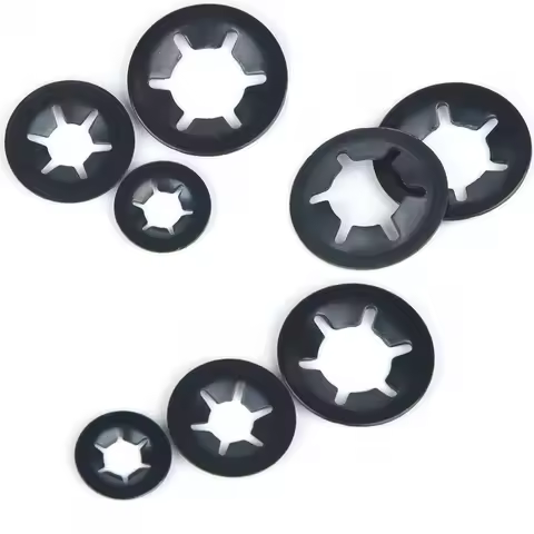 M3 M4 M5 M6 M8M106 5Mn Tooth Starlock Push On Locking Washers Speed Clips Fasteners Assortment Kit Q