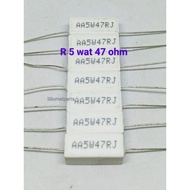 5 watt 47 ohm chalk resistor 5watt 47ohm R 5 w 47 ohm