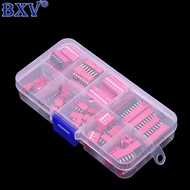 45PCS DIP Switch Kit - 9 Values (1P-9P) 2.54mm Red Address Switches Assortment Box
