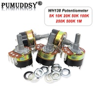 Potentiometer WH138 Adjustable Resistance Speed Regulator With Switch WH138-1 B5K B10K B20K B50K B10