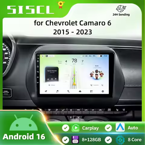 SISCL For Chevrolet Camaro 6 2015 - 2023 Car Radio Multimedia Video Player Navigation stereo GPS And