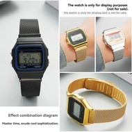 For Casio A159/A158W A168 F91w B640 650 A500 Watch Strap Men Wristband Breathable Mesh Bracelet 18mm