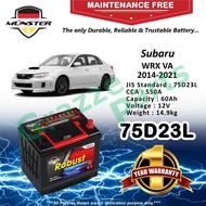 Münster Robust MF CMF 75D23 | 75D23L (60AH) Car Battery Bateri Kereta for Subaru WRX VA 2014-2021