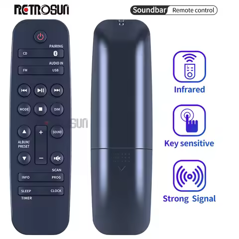 New Remote Control For Philips BTM3360 BTM3360/12 BM6 BM6B BM6B/10 BM60 BM60B/10 BM50 BM50B/10 Micro