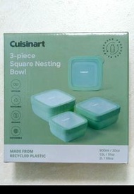 （100%全新）Cuisinart 保鮮密實盒 （三個子母式收納）
