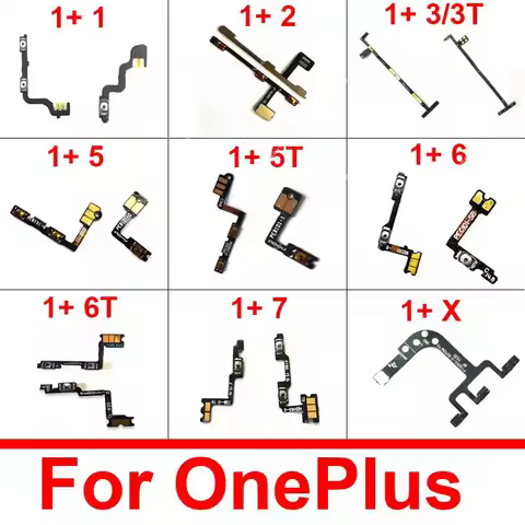 Volume Power Flex Cable For OnePlus 1+ X 1 2 3 3T 5 5T 6 6T 7 Side Power Volume Button On Off Side K