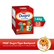 Dumex Dugro Growing Up Kid Milk Formula - Stage 3 (1.6kg) FREE Tiger Backpack