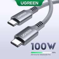 UGREEN PD 100W USB-C to USB-C Cable 5A Type C PD Silicone Braided Charging Cord for ipad Pro 2022 iPad pro Apple MacBook Air MacBook Pro, SAMSUNG S23 Ultra S22 S21 Note 10/S10, Huawei Matebook, iPad Pro 2022, Chromebook Realme Xiaomi Pixel