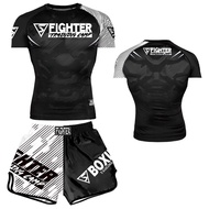 Venom กางเกงต่อยมวยเสื้อยืดรัดรูปแบบแห้งเร็วชุดฝึกต่อสู้สำหรับเด็ก Ufc Thai สำหรับทั้งหญิงและชาย