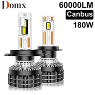 Domx K5C V22 180W H7 Canbus Led Bulb LED H4 H11 HB3 9005 HB4 9006 K6C Led Double Copper Tube Fog Lig