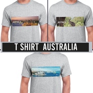 Australia Sydney Opera House Cotton T-Shirt Souvenir Gift Grey