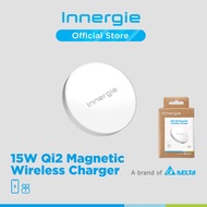 Innergie 15W Qi2 Magnetic Wireless Charging Pad compatible with iPhone 15/14/13/12 Series, Samsung, 