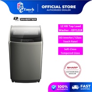 Sharp 12kg Full Auto DD Inverter Washing Machine - Glass Touch Panel ESY1219 mesin basuh washer