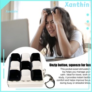 Xanthin Plastic Keyboard Toy Keyboard Keychain Toy Black White Keyboard Fidget Toy 9 Stress Relief K