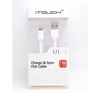 iTouch UL-1 Charge & Sync Flat Cable (White)