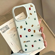 Letter color points Suitable for iPhone 1716/15/14 case 13/12/11xr cute 8/7 orders