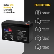 COD DongJin Power 12 VOLTS UPS Battery Rechargeable VRLA Battery Sealed Lead Acid DongJin Battery