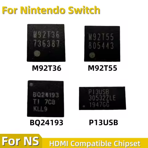 2PCS M92T36 M92T55 BQ24193 PI3USB 30532ZLE Charging IC For Nintendo Switch Console Display HDMI Comp