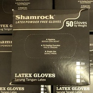 sarung tangan latex hitam shamrock glove latex hitam glove black