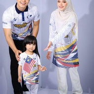 2024 Summer New Breathable Casual Men's Jersey Merdeka Baju 67 Jersey White Blue Merdeka Kanak Jerse