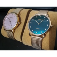 TOMAZ LADIES WATCH (GREEN OR PINK)