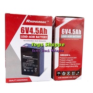 PREMIUM Rechargeable Sealed Lead Acid Battery Kid ride on battery Battery 6v 4.5ah Rechargeable batt